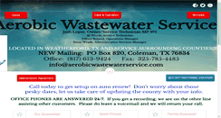 Desktop Screenshot of aerobicwastewaterservice.com